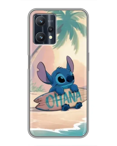 Чехол для Realme 9 Pro Plus с картинкой «Стич на серфе»