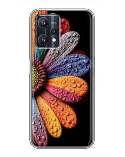 Чехол для Realme 9 Pro Plus с картинкой «Радужный цветок»