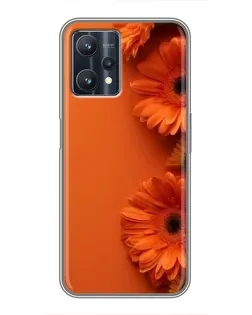 Чехол для Realme 9 Pro Plus с картинкой «Оранжевые герберы»