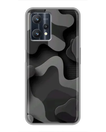 Чехол для Realme 9 Pro Plus с картинкой «Темный абстрактный камуфляж»
