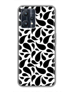 Чехол для Realme 9 Pro Plus с картинкой «Контрастные черные капли»