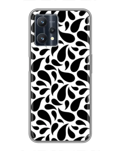 Чехол для Realme 9 Pro Plus с картинкой «Контрастные черные капли»