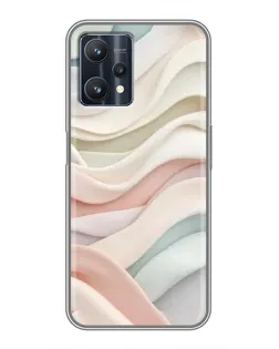 Чехол для Realme 9 Pro Plus с картинкой «Пастельные нежные волны»