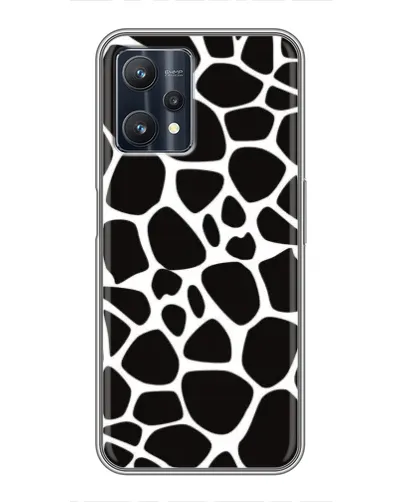 Чехол для Realme 9 Pro Plus с картинкой «Черно-белый жираф»
