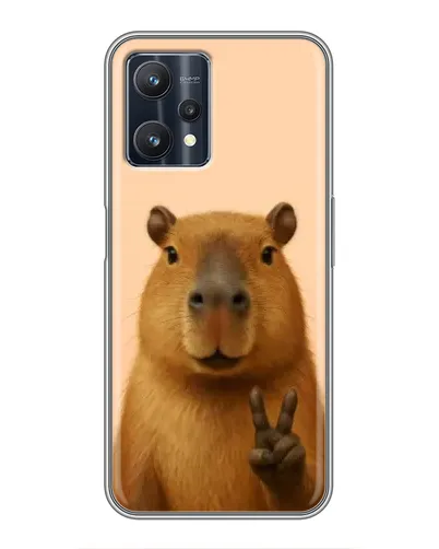 Чехол для Realme 9 Pro Plus с картинкой «Капибара виктория»