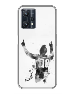 Чехол для Realme 9 Pro Plus с картинкой «Messi ART»