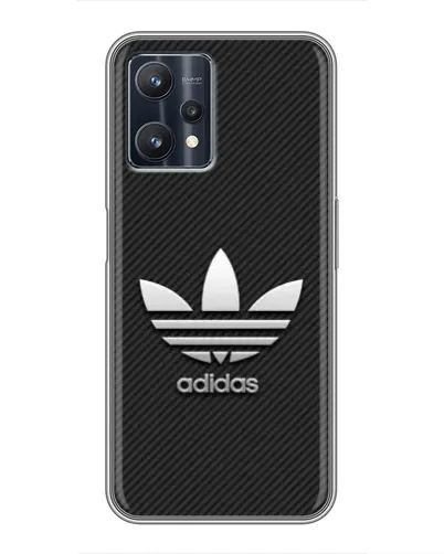 Чехол для Realme 9 Pro с картинкой «Adidas Карбоновая текстура» Чехол для Realme 9 Pro с картинкой «Adidas Карбоновая текстура»