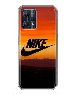 Чехол для Realme 9 Pro с картинкой «Nike — вечерний горизонт»