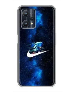 Чехол для Realme 9 Pro с картинкой «Звездный путь Nike»