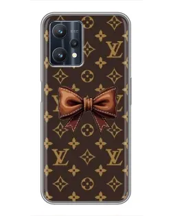 Чехол для Realme 9 Pro с картинкой «LV с бантом»
