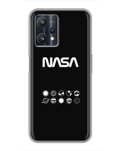 Чехол для Realme 9 Pro с картинкой «NASA — технический принт»