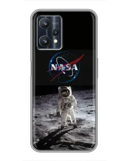 Чехол для Realme 9 Pro с картинкой «Астронавт на Луне»