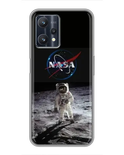 Чехол для Realme 9 Pro с картинкой «Астронавт на Луне»