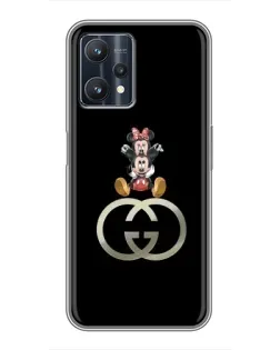 Чехол для Realme 9 Pro с картинкой «Минни Маус на лого»