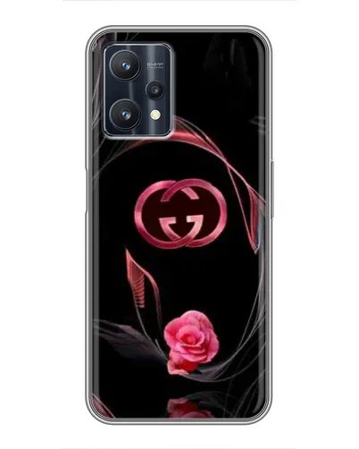 Чехол для Realme 9 Pro с картинкой «Gucci — неоновая роза»