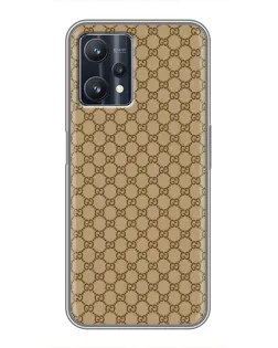 Чехол для Realme 9 Pro с картинкой «Gucci — классический беж»