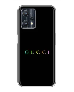 Чехол для Realme 9 Pro с картинкой «Gucci — неоновый минимализм»