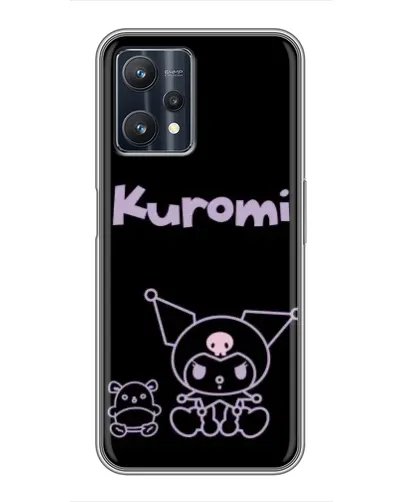 Чохол для Realme 9 Pro з картинкою «Kuromi — чорний мінімалізм»