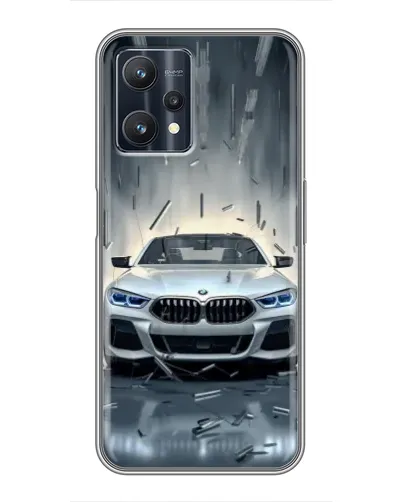 Чехол для Realme 9 Pro с картинкой «BMW в свете фар»