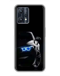 Чехол для Realme 9 Pro с картинкой «BMW — ночной взгляд» Чехол для Realme 9 Pro с картинкой «BMW — ночной взгляд»
