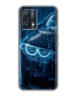 Чехол для Realme 9 Pro с картинкой «BMW под дождем» Чехол для Realme 9 Pro с картинкой «BMW под дождем»