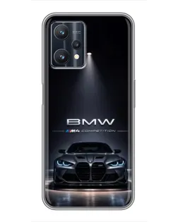 Чехол для Realme 9 Pro с картинкой «BMW сквозь ночной город» Чехол для Realme 9 Pro с картинкой «BMW сквозь ночной город»