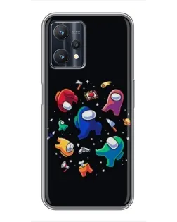 Чехол для Realme 9 Pro с картинкой «Among Us космос»