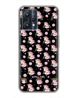 Чехол для Realme 9 Pro с картинкой «Magic Unicorn паттерн»