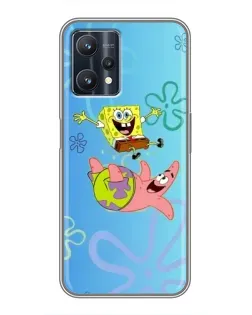 Чохол для Realme 9 Pro з картинкою «Спанч Боб та Патрік»
