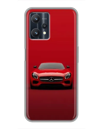 Чехол для Realme 9 Pro с картинкой «Красный Mercedes AMG»