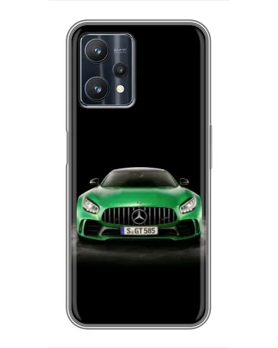 Чехол для Realme 9 Pro с картинкой «Mercedes — неоновый лого»