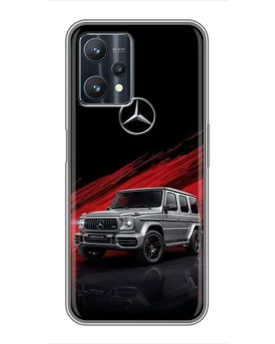 Чехол для Realme 9 Pro с картинкой «Mercedes G-Class красный»
