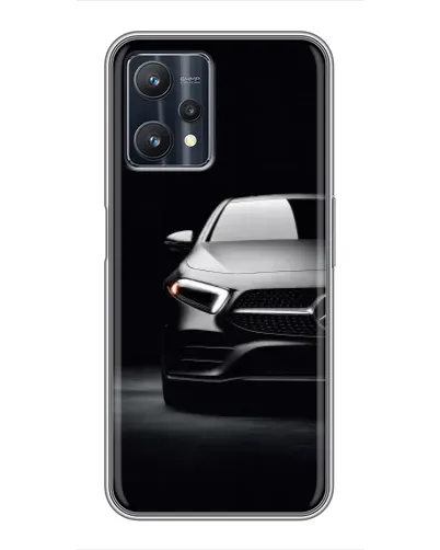 Чехол для Realme 9 Pro с картинкой «Свет фар Mercedes»