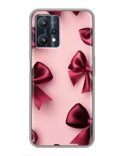 Чехол для Realme 9 Pro с картинкой «Бордовый атлас»