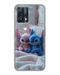 Чехол для Realme 9 Pro с картинкой «Плюшевые Стич Ангел» Чехол для Realme 9 Pro с картинкой «Плюшевые Стич Ангел»