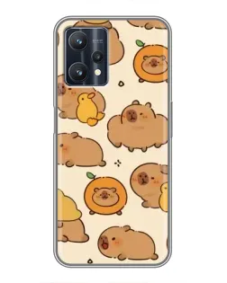 Чехол для Realme 9 Pro с картинкой «Капибары с апельсинами» Чехол для Realme 9 Pro с картинкой «Капибары с апельсинами»