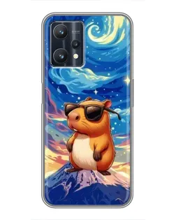 Чехол для Realme 9 Pro с картинкой «Капибара Ван Гога»