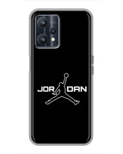Чехол для Realme 9 с картинкой «Nike Pink Swirl»