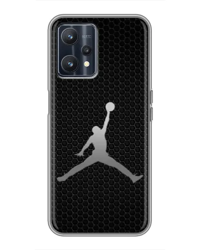 Чехол для Realme 9 с картинкой «Jordan Dark Carbon»