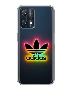 Чехол для Realme 9 с картинкой «Неоновый Adidas»