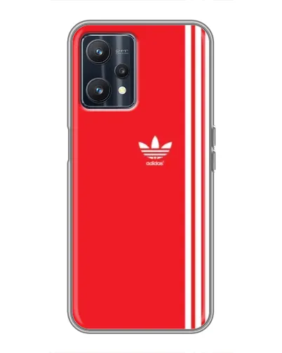 Чехол для Realme 9 с картинкой «Красный минимализм Adidas» Чехол для Realme 9 с картинкой «Красный минимализм Adidas»