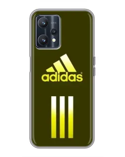 Чехол для Realme 9 с картинкой «Оливковый градиент Adidas»