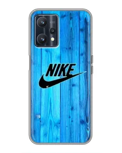 Чехол для Realme 9 с картинкой «Голубое дерево Nike»
