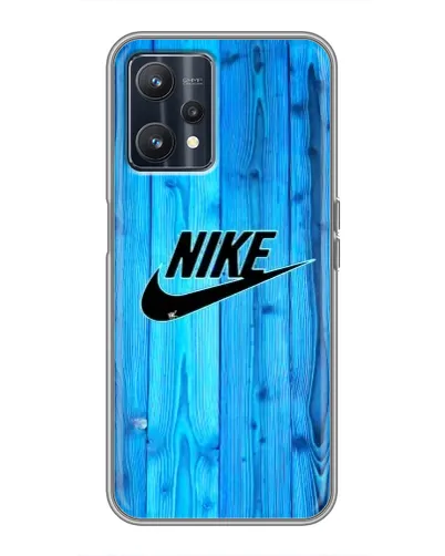 Чехол для Realme 9 с картинкой «Голубое дерево Nike»