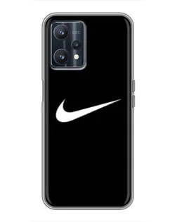 Чехол для Realme 9 с картинкой «Минималистический Найк»