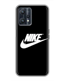 Чехол для Realme 9 с картинкой «Мазки краски Nike»