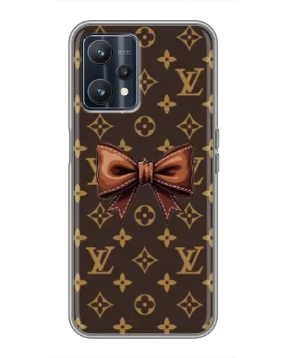 Чехол для Realme 9 с картинкой «LV с бантом»