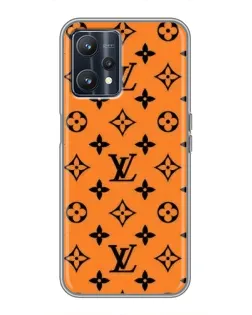 Чехол для Realme 9 с картинкой «Оранжевый стиль LV»