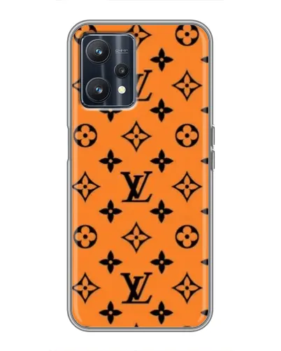 Чехол для Realme 9 с картинкой «Оранжевый стиль LV»