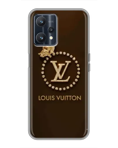 Чехол для Realme 9 с картинкой «LV — золотая печать»